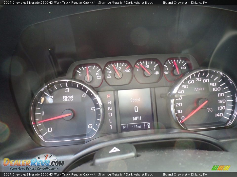 2017 Chevrolet Silverado 2500HD Work Truck Regular Cab 4x4 Silver Ice Metallic / Dark Ash/Jet Black Photo #26