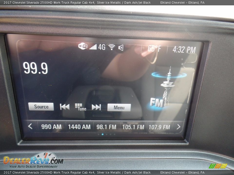 2017 Chevrolet Silverado 2500HD Work Truck Regular Cab 4x4 Silver Ice Metallic / Dark Ash/Jet Black Photo #30