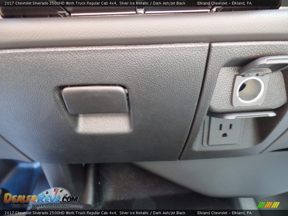 2017 Chevrolet Silverado 2500HD Work Truck Regular Cab 4x4 Silver Ice Metallic / Dark Ash/Jet Black Photo #35