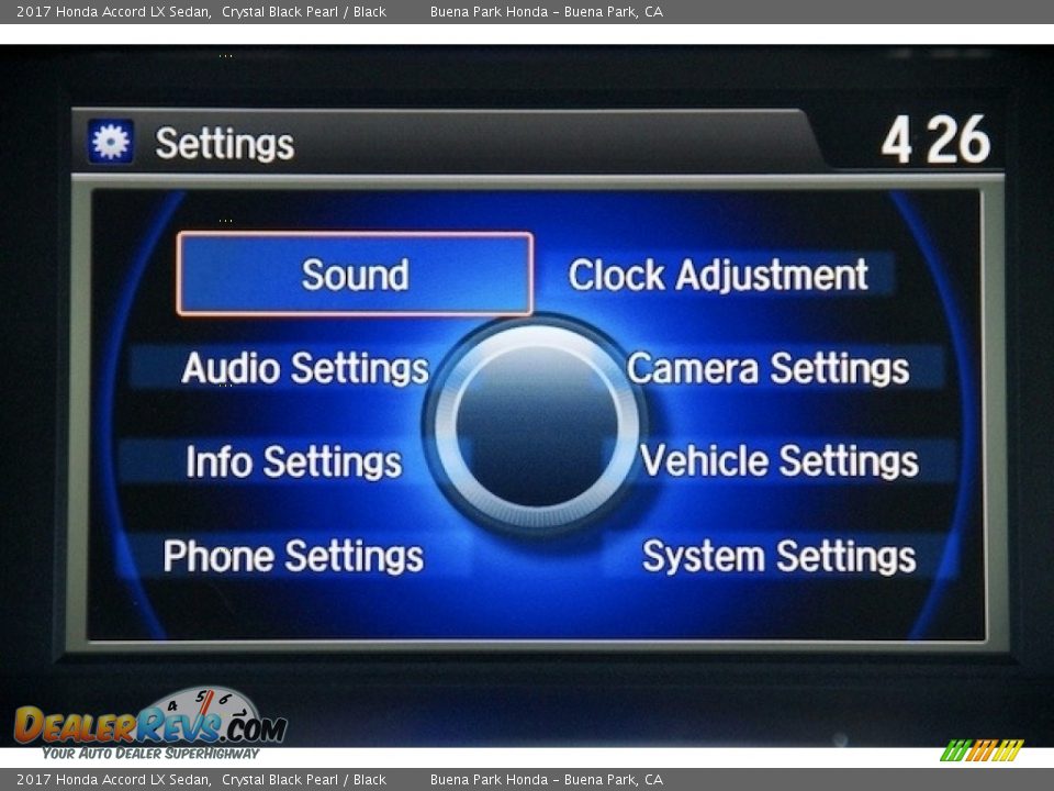 2017 Honda Accord LX Sedan Crystal Black Pearl / Black Photo #14