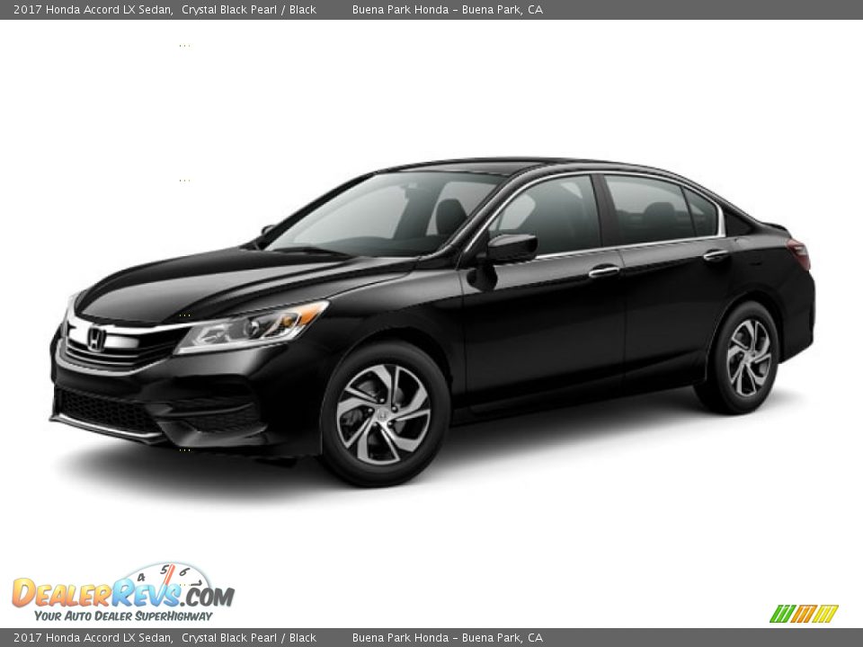 2017 Honda Accord LX Sedan Crystal Black Pearl / Black Photo #17