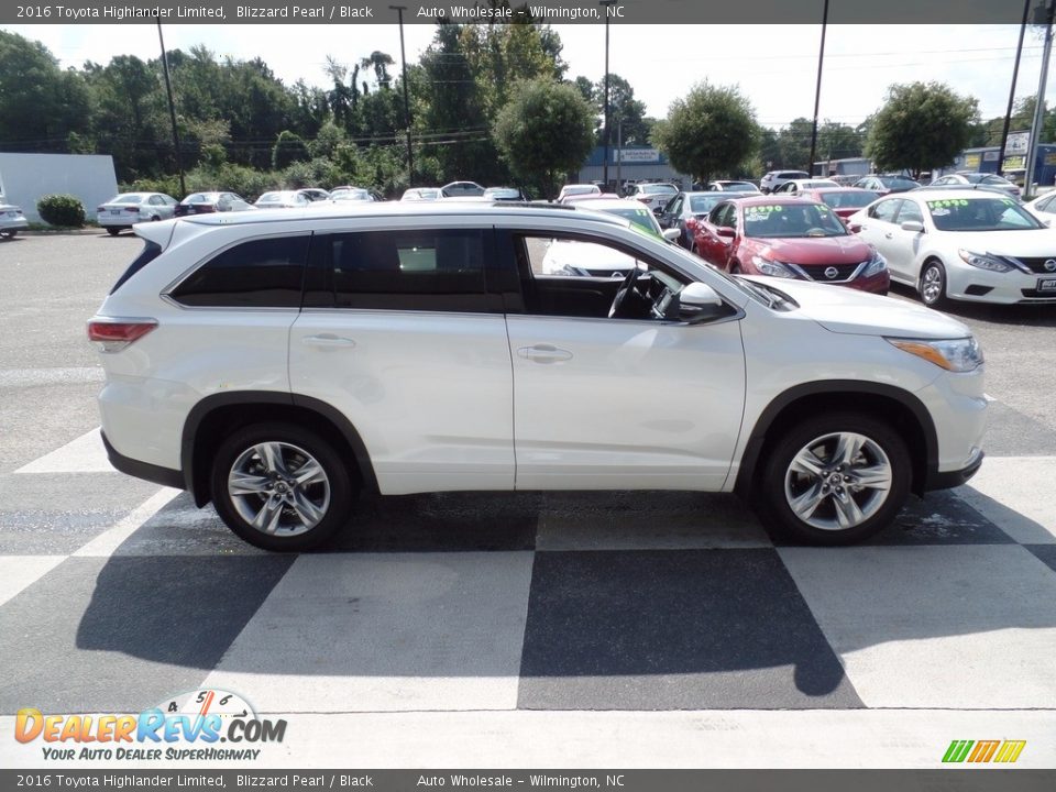 2016 Toyota Highlander Limited Blizzard Pearl / Black Photo #3