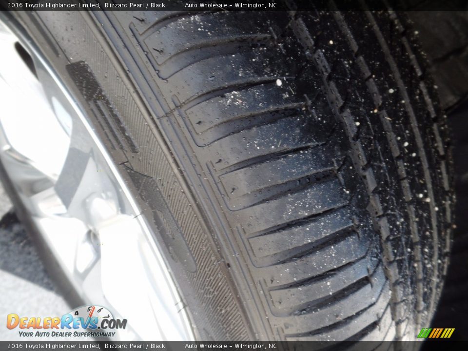 2016 Toyota Highlander Limited Blizzard Pearl / Black Photo #8