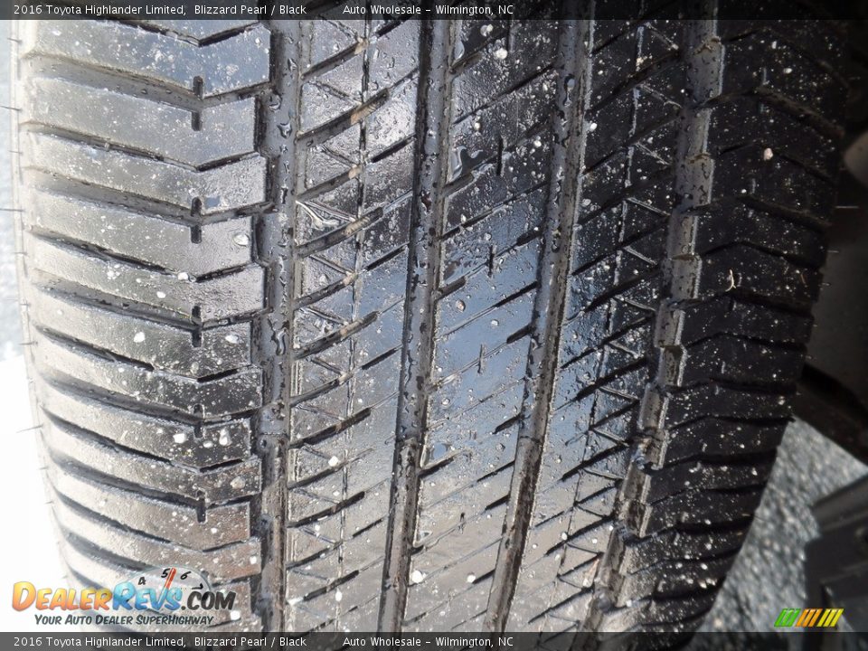 2016 Toyota Highlander Limited Blizzard Pearl / Black Photo #9