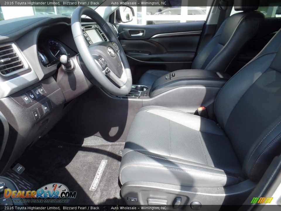2016 Toyota Highlander Limited Blizzard Pearl / Black Photo #10
