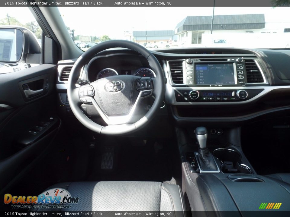 2016 Toyota Highlander Limited Blizzard Pearl / Black Photo #15