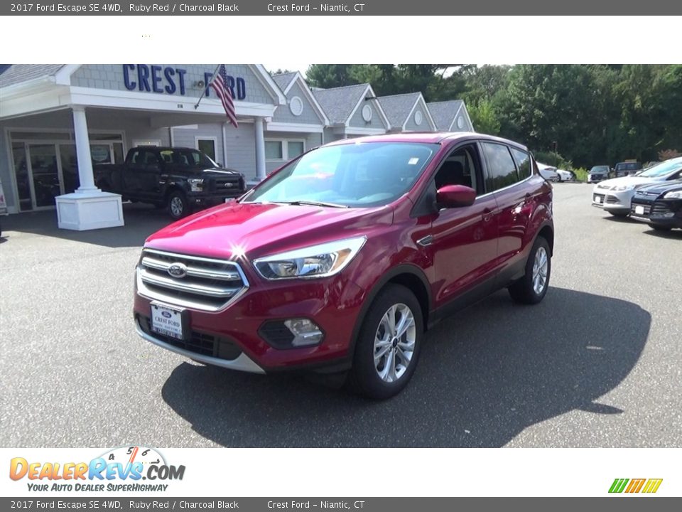 2017 Ford Escape SE 4WD Ruby Red / Charcoal Black Photo #3