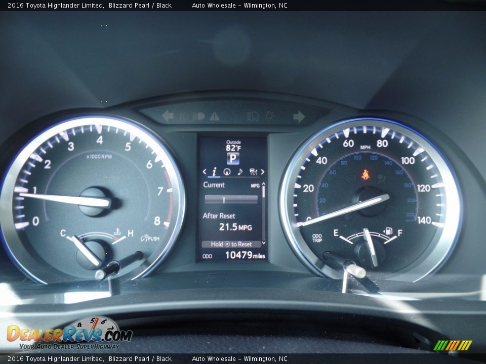 2016 Toyota Highlander Limited Blizzard Pearl / Black Photo #16