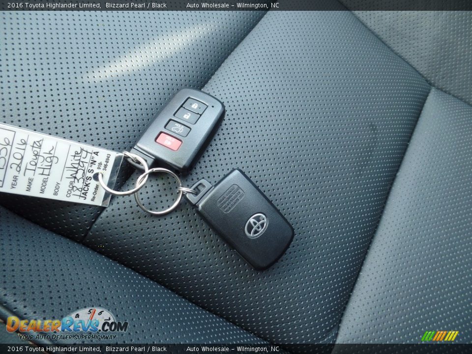 2016 Toyota Highlander Limited Blizzard Pearl / Black Photo #19