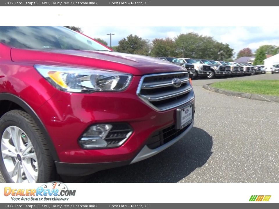 2017 Ford Escape SE 4WD Ruby Red / Charcoal Black Photo #27