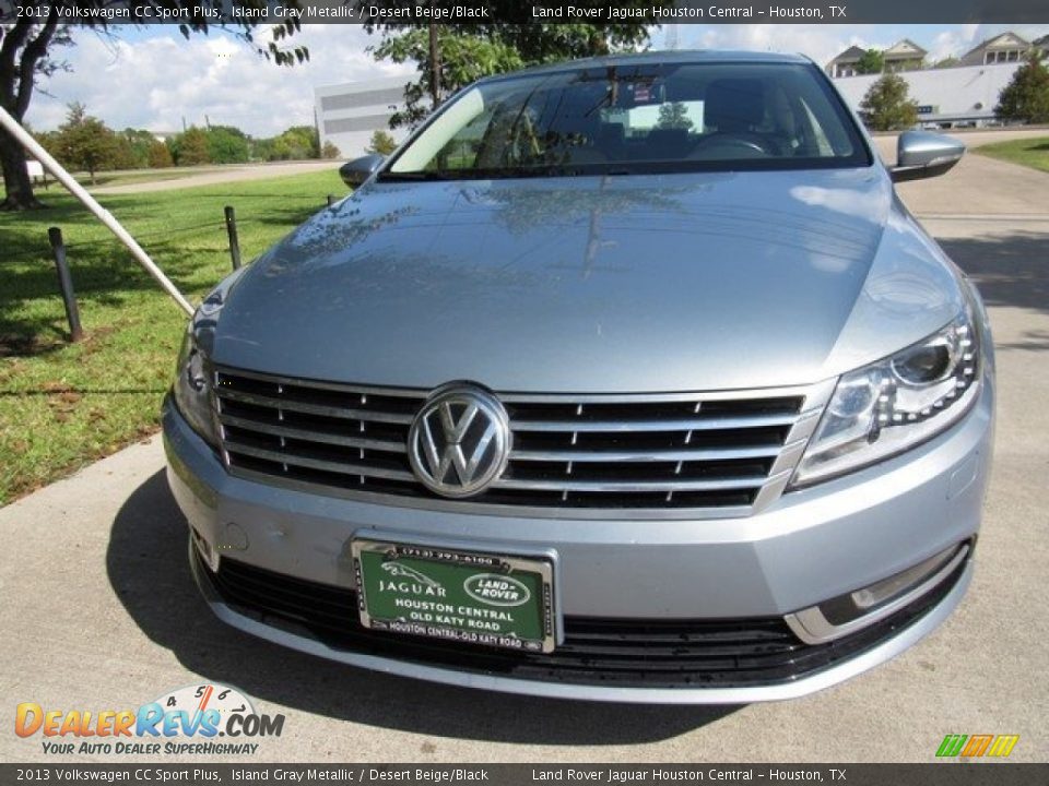 2013 Volkswagen CC Sport Plus Island Gray Metallic / Desert Beige/Black Photo #9