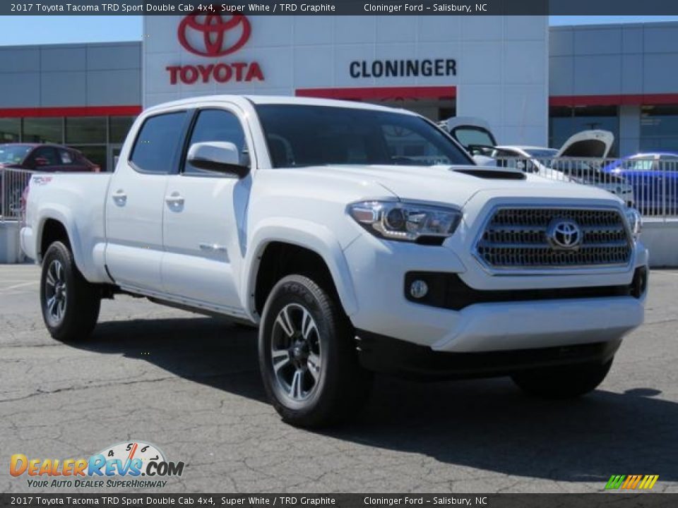 2017 Toyota Tacoma TRD Sport Double Cab 4x4 Super White / TRD Graphite Photo #1