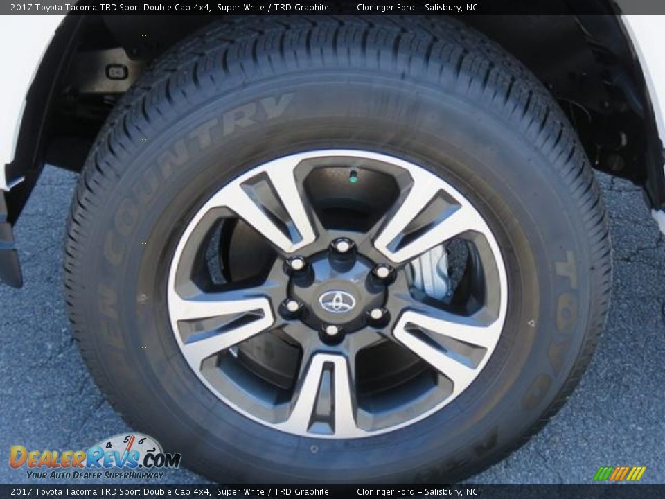 2017 Toyota Tacoma TRD Sport Double Cab 4x4 Super White / TRD Graphite Photo #3