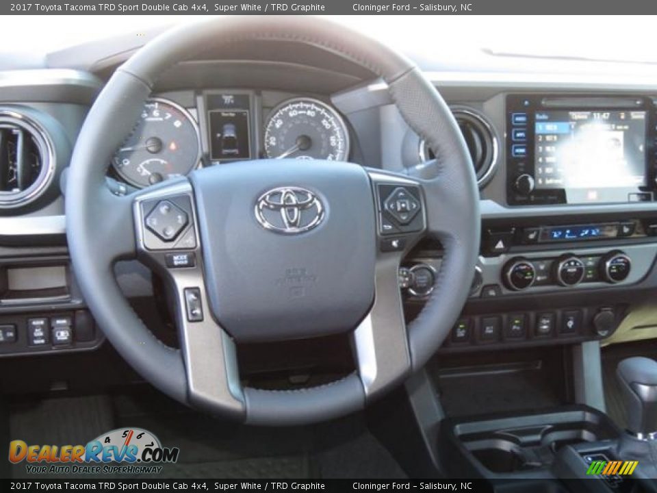 2017 Toyota Tacoma TRD Sport Double Cab 4x4 Super White / TRD Graphite Photo #4