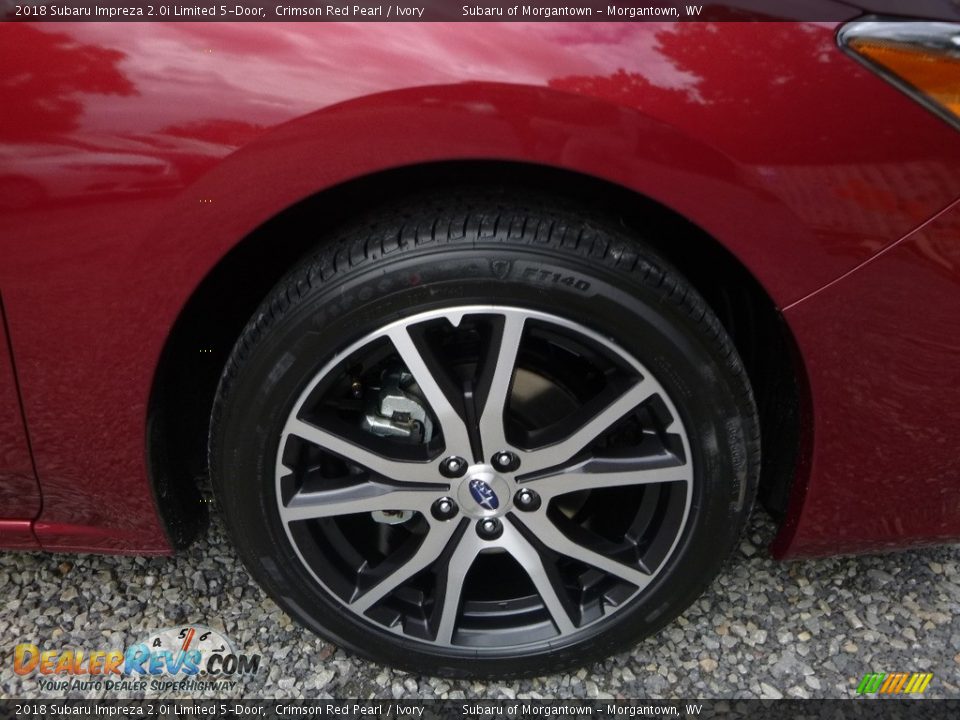 2018 Subaru Impreza 2.0i Limited 5-Door Crimson Red Pearl / Ivory Photo #2
