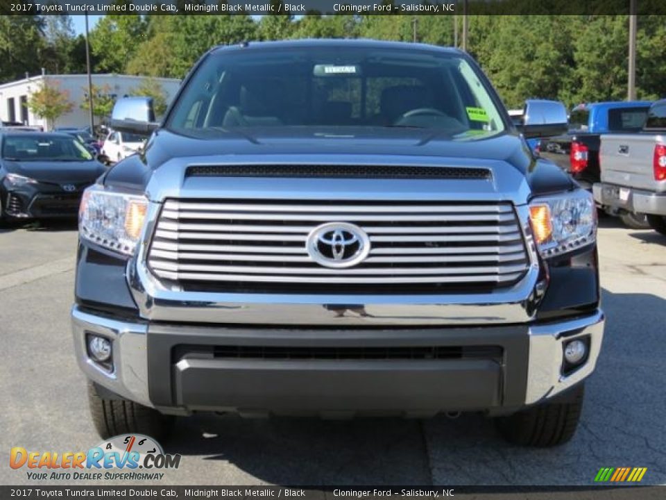 2017 Toyota Tundra Limited Double Cab Midnight Black Metallic / Black Photo #2