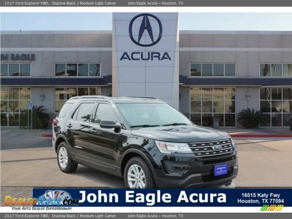 2017 Ford Explorer FWD Shadow Black / Medium Light Camel Photo #1