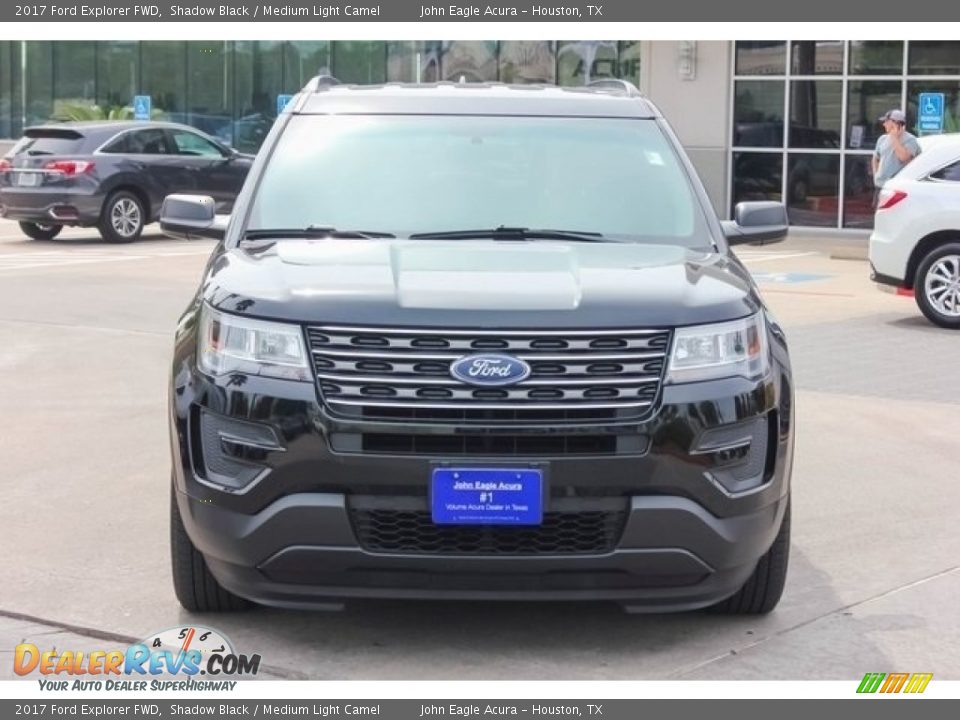 2017 Ford Explorer FWD Shadow Black / Medium Light Camel Photo #2