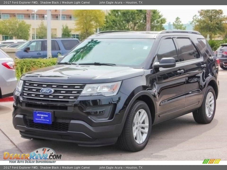 2017 Ford Explorer FWD Shadow Black / Medium Light Camel Photo #3