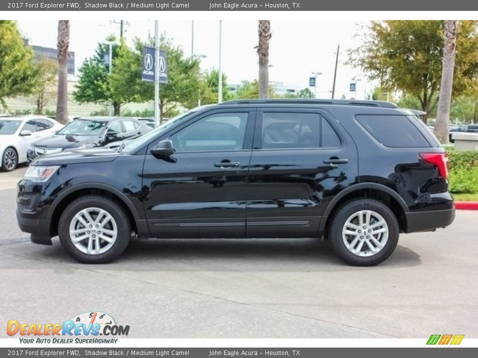 2017 Ford Explorer FWD Shadow Black / Medium Light Camel Photo #4