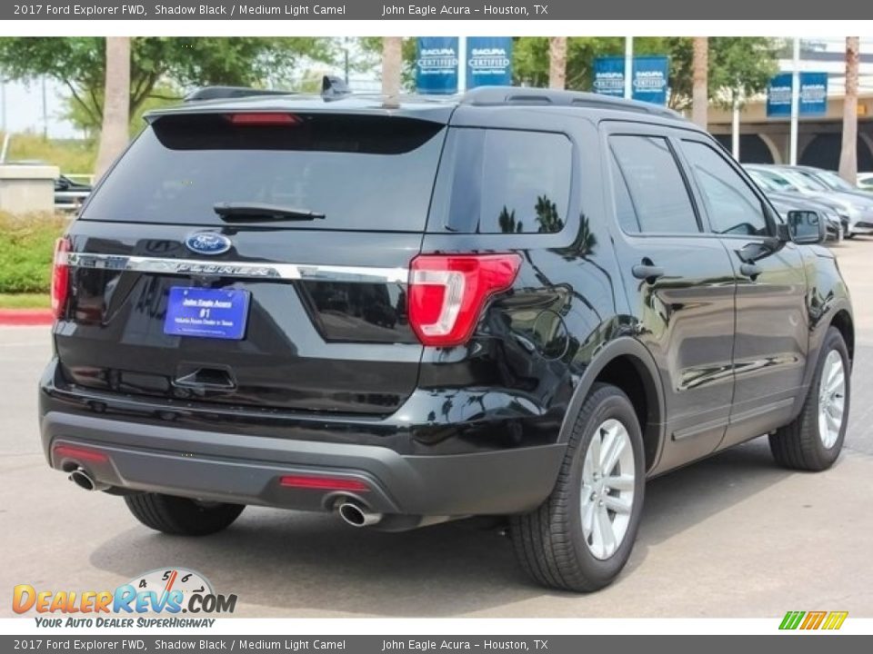 2017 Ford Explorer FWD Shadow Black / Medium Light Camel Photo #7