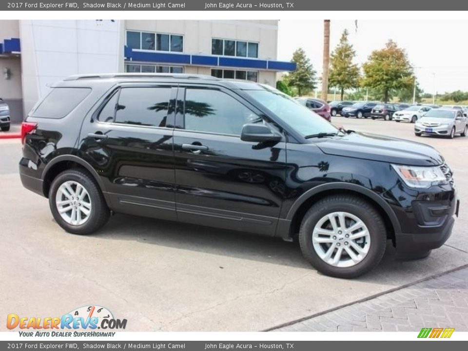 2017 Ford Explorer FWD Shadow Black / Medium Light Camel Photo #8