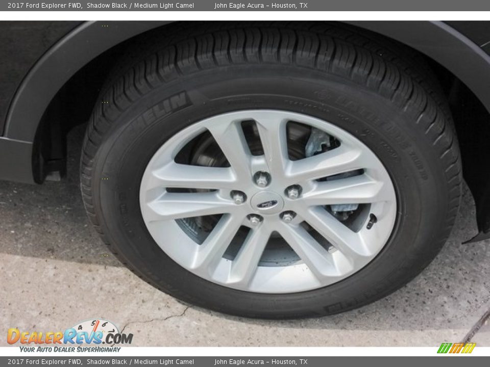 2017 Ford Explorer FWD Shadow Black / Medium Light Camel Photo #11