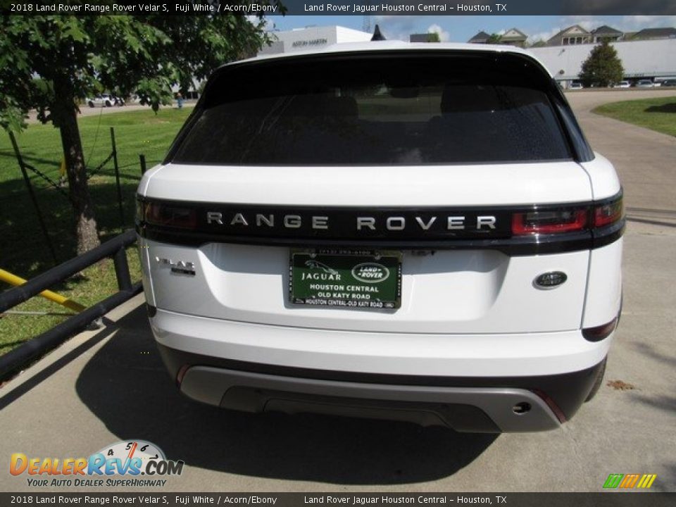 2018 Land Rover Range Rover Velar S Fuji White / Acorn/Ebony Photo #8