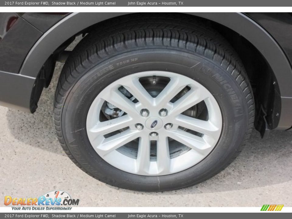 2017 Ford Explorer FWD Shadow Black / Medium Light Camel Photo #12