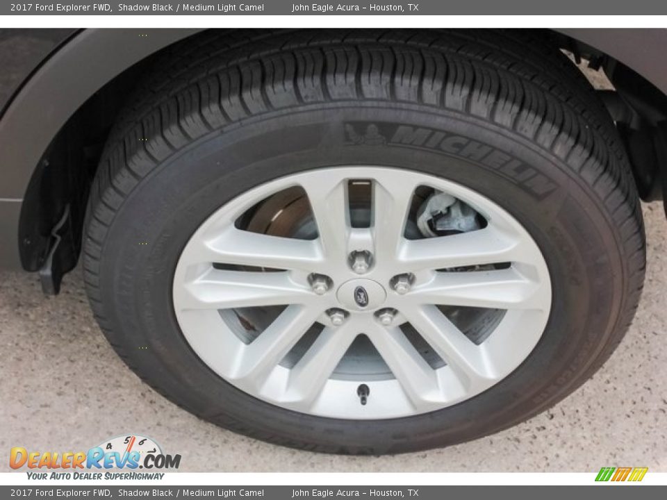 2017 Ford Explorer FWD Shadow Black / Medium Light Camel Photo #13