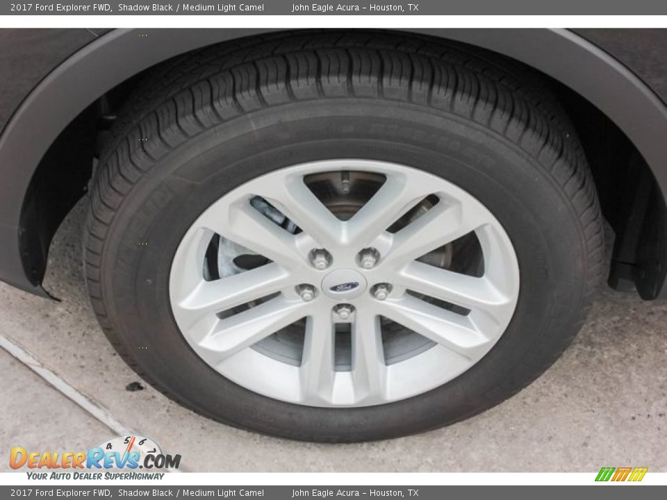 2017 Ford Explorer FWD Shadow Black / Medium Light Camel Photo #14