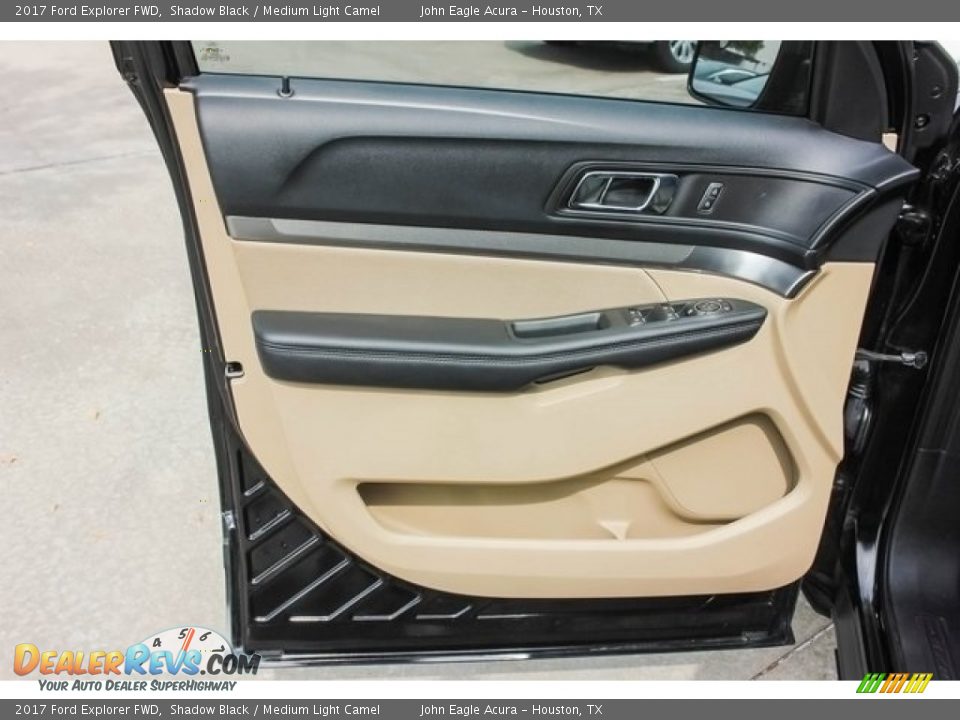 2017 Ford Explorer FWD Shadow Black / Medium Light Camel Photo #15
