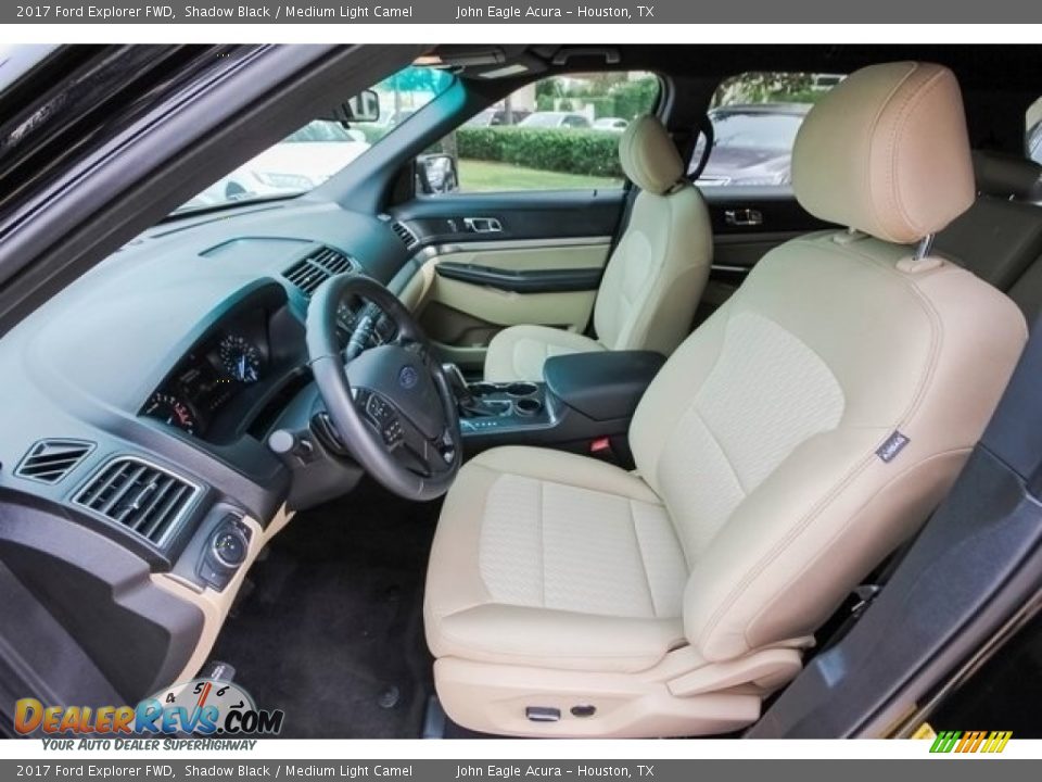 2017 Ford Explorer FWD Shadow Black / Medium Light Camel Photo #17