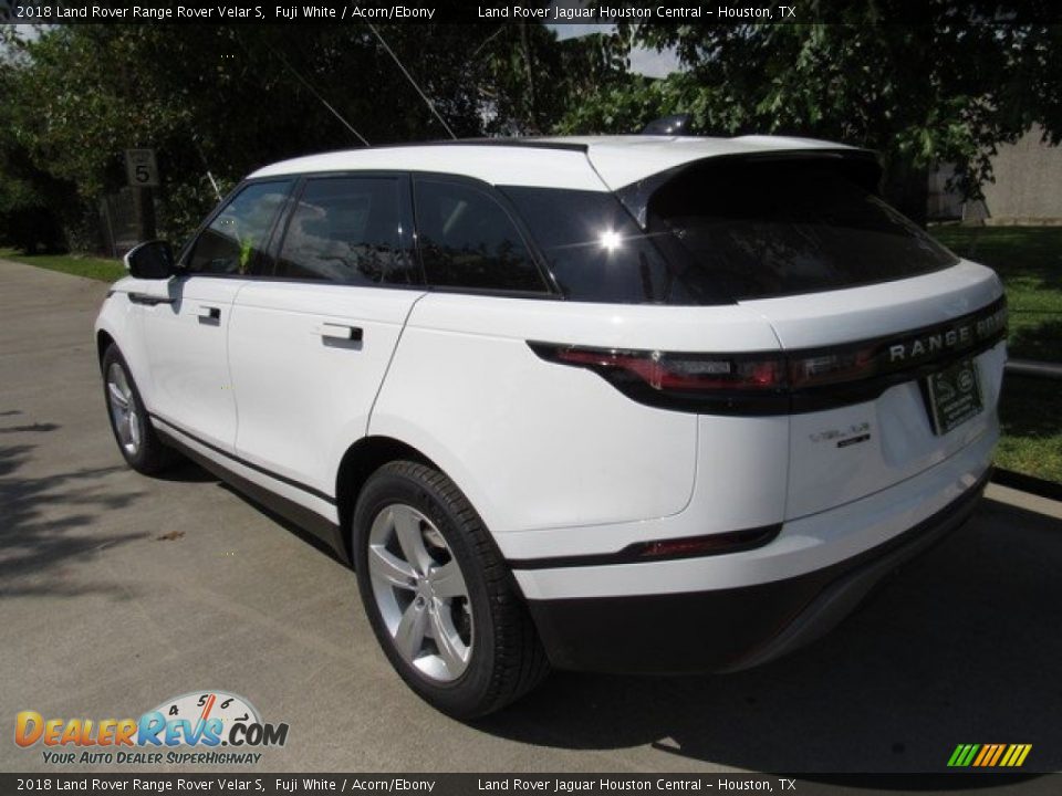 2018 Land Rover Range Rover Velar S Fuji White / Acorn/Ebony Photo #12