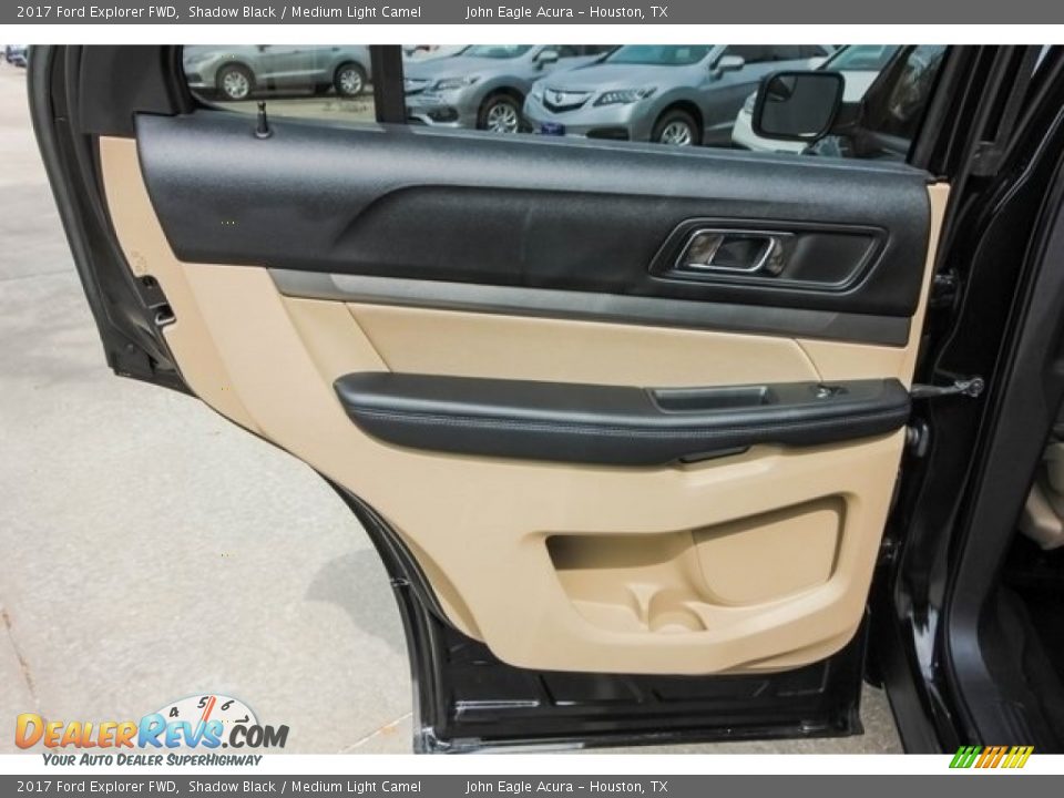 2017 Ford Explorer FWD Shadow Black / Medium Light Camel Photo #18