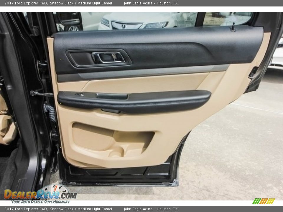 2017 Ford Explorer FWD Shadow Black / Medium Light Camel Photo #22