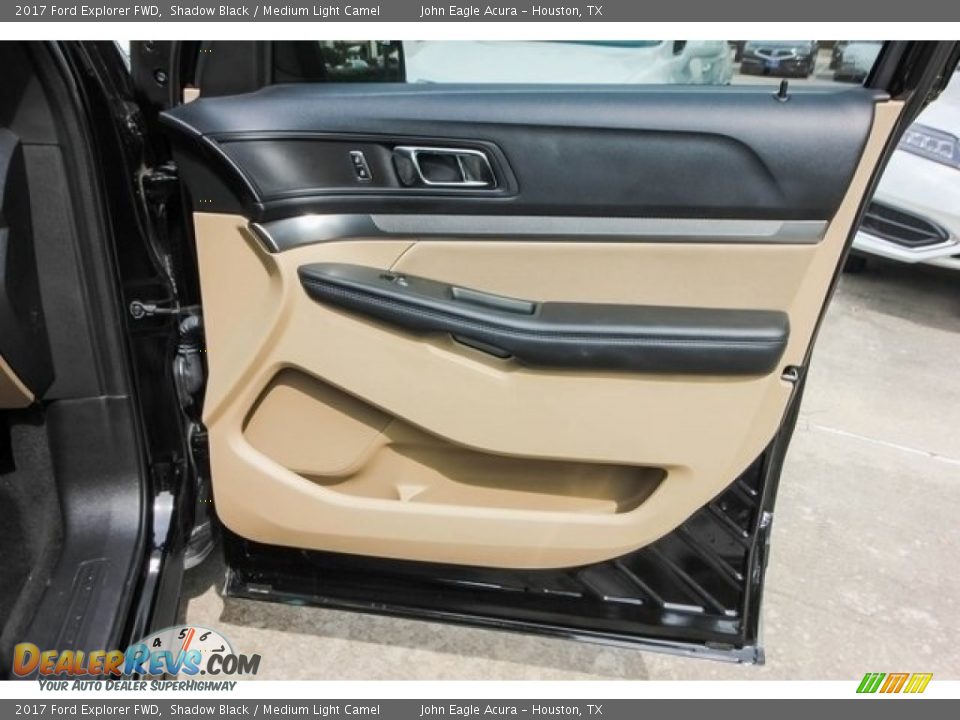 2017 Ford Explorer FWD Shadow Black / Medium Light Camel Photo #24