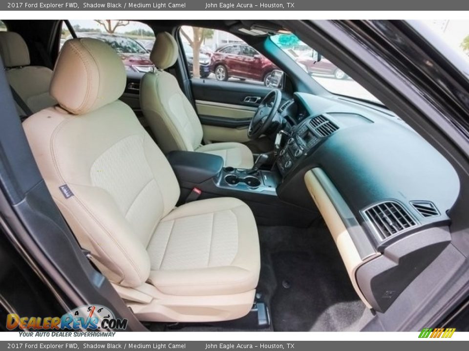 2017 Ford Explorer FWD Shadow Black / Medium Light Camel Photo #25