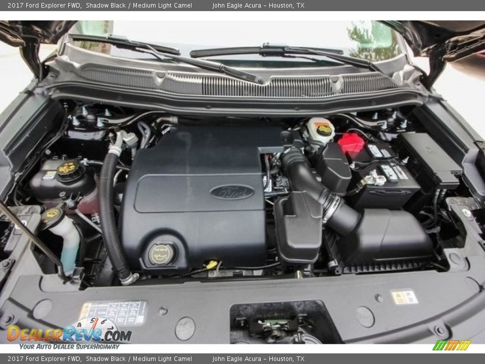 2017 Ford Explorer FWD Shadow Black / Medium Light Camel Photo #26