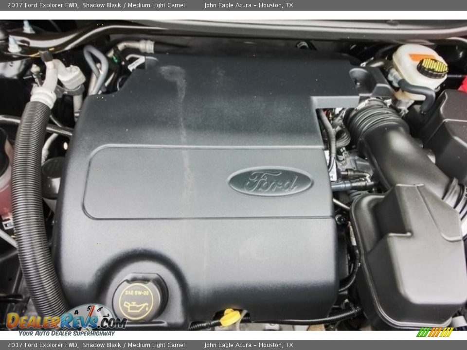 2017 Ford Explorer FWD Shadow Black / Medium Light Camel Photo #27