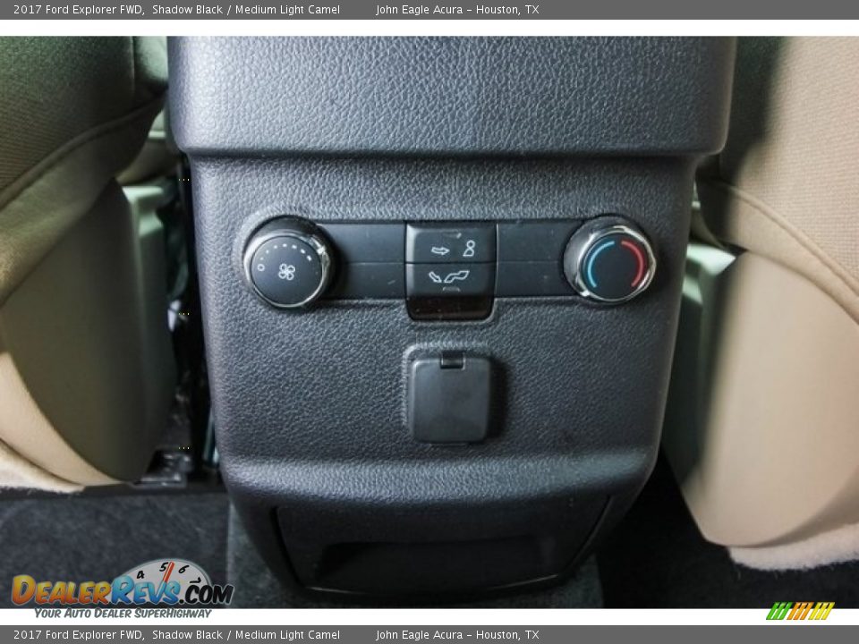 2017 Ford Explorer FWD Shadow Black / Medium Light Camel Photo #28