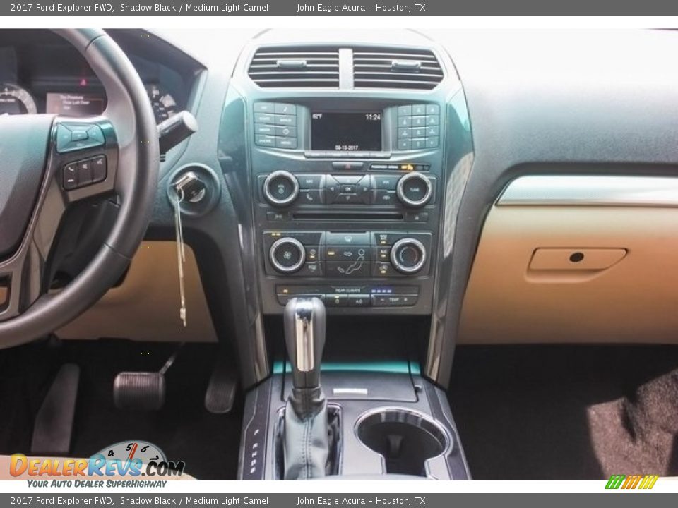 2017 Ford Explorer FWD Shadow Black / Medium Light Camel Photo #31