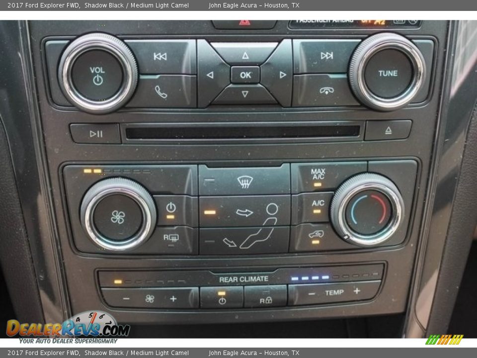 2017 Ford Explorer FWD Shadow Black / Medium Light Camel Photo #33