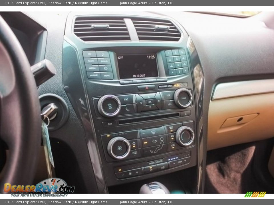 2017 Ford Explorer FWD Shadow Black / Medium Light Camel Photo #36