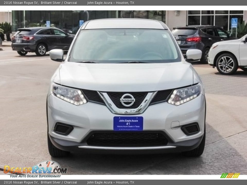 2016 Nissan Rogue SV Brilliant Silver / Charcoal Photo #2