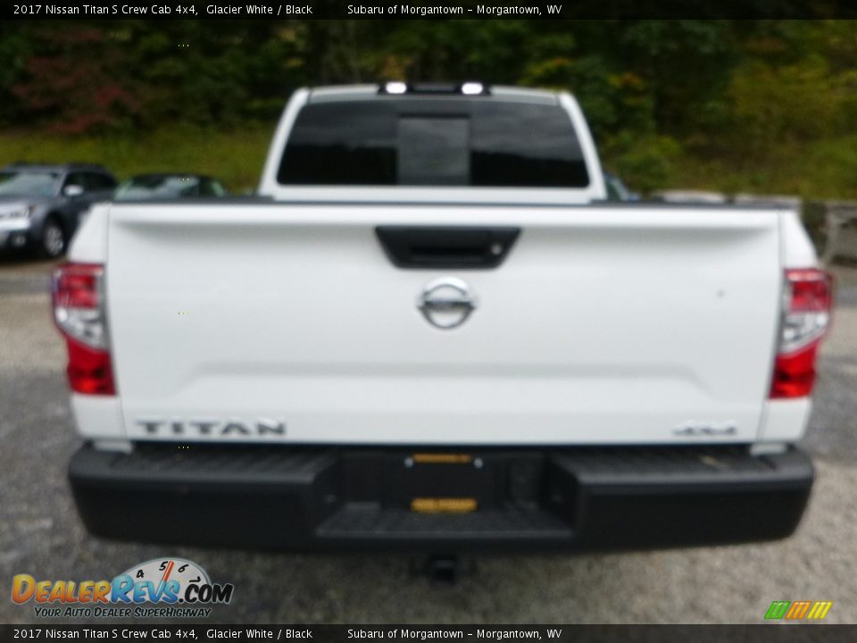 2017 Nissan Titan S Crew Cab 4x4 Glacier White / Black Photo #5