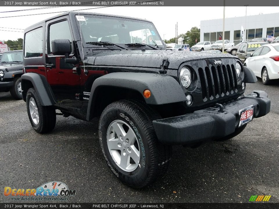 2017 Jeep Wrangler Sport 4x4 Black / Black Photo #1