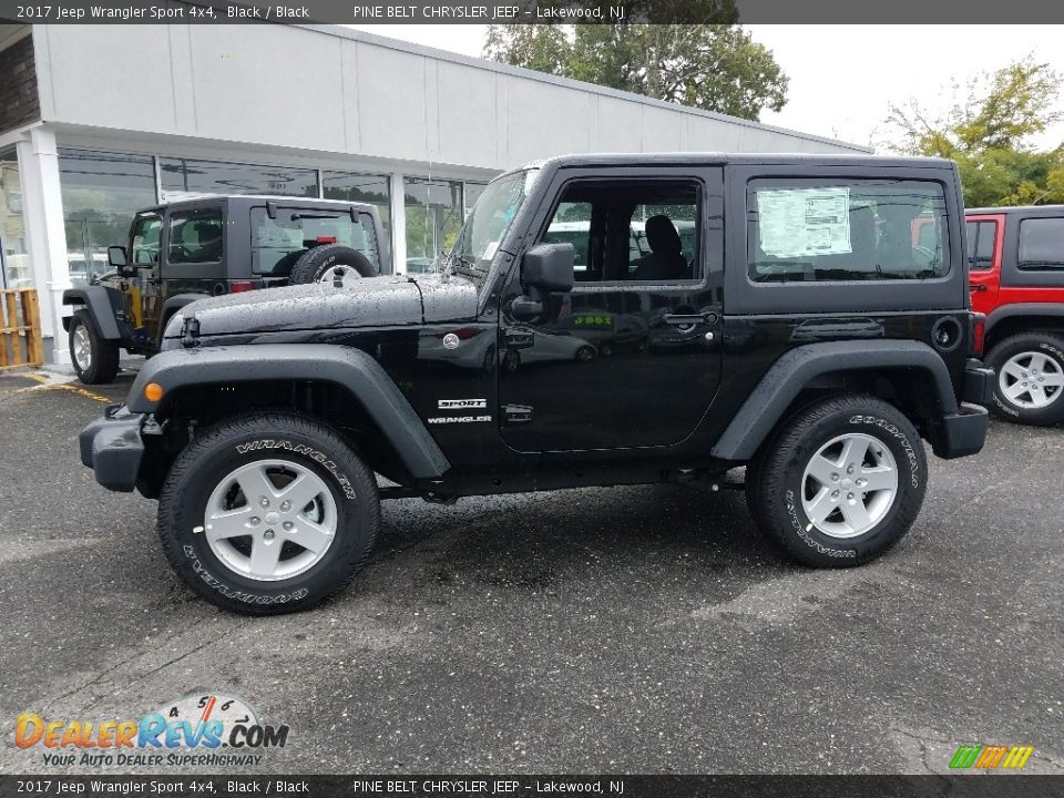 2017 Jeep Wrangler Sport 4x4 Black / Black Photo #3