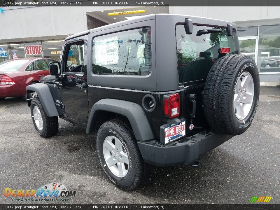 2017 Jeep Wrangler Sport 4x4 Black / Black Photo #4