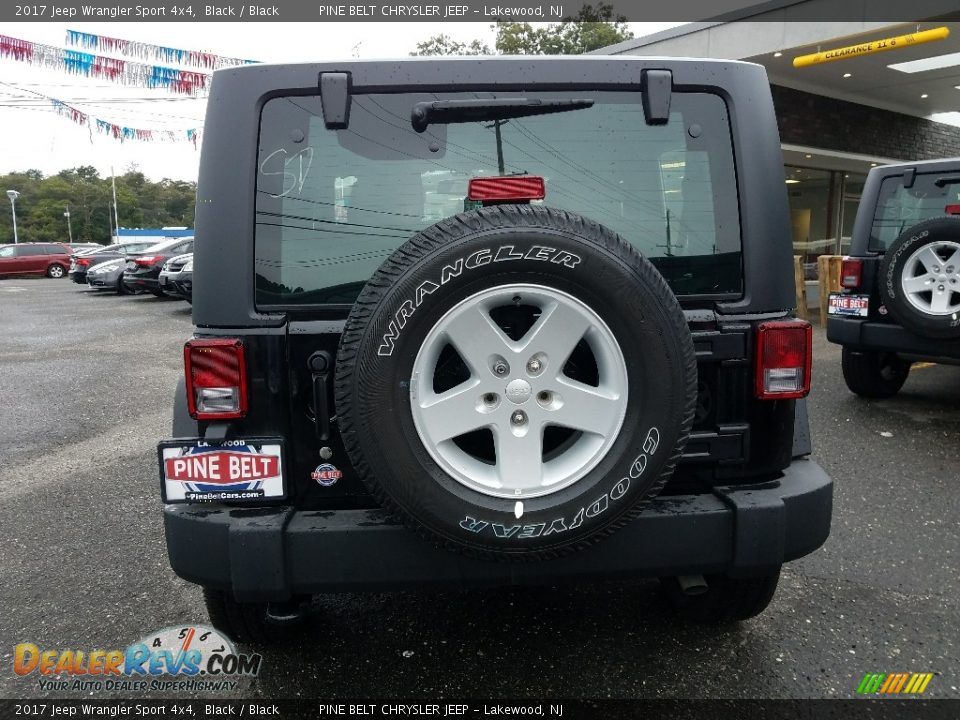 2017 Jeep Wrangler Sport 4x4 Black / Black Photo #5